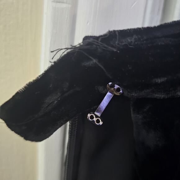 Jones NY Skirt Velvet Burnout Whimsigoth Fairy Silk Sheer Dark Romantic Sz 14 - Picture 6 of 6